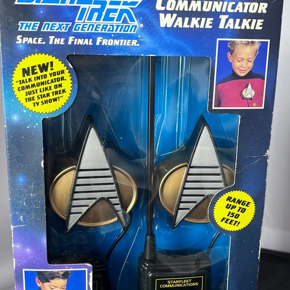 Playmates Star Trek TNG Communicator Walkie Talkies New Range up to 150 Feet